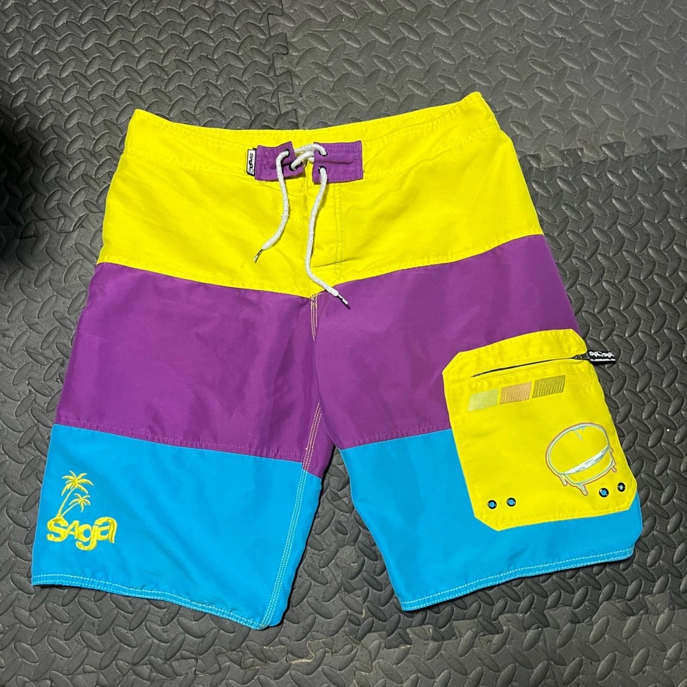 Men's Vibrant Colorblock Board Shorts